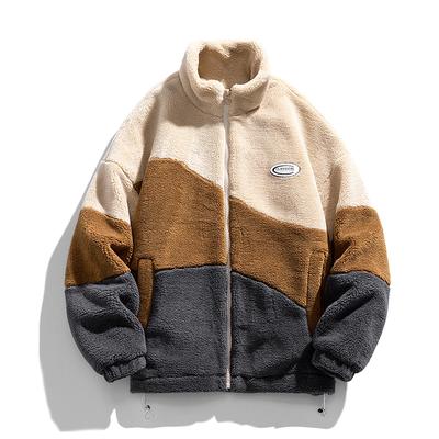 Nuevo abrigo acolchado de algodón americano de lana de cordero para otoño e invierno para hombre, marca Tide Plus, chaqueta de invierno acolchada de algodón gruesa para parejas
