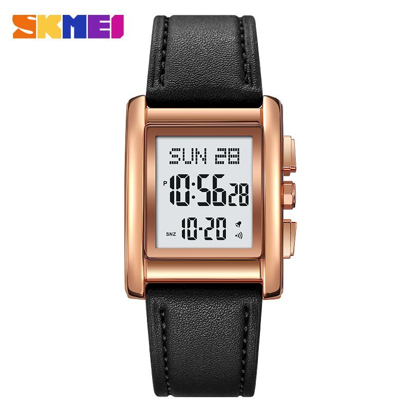 Men's stainless steel watch Multifunctional waterproof electronic watch Men's luminous led watch Electronic watch