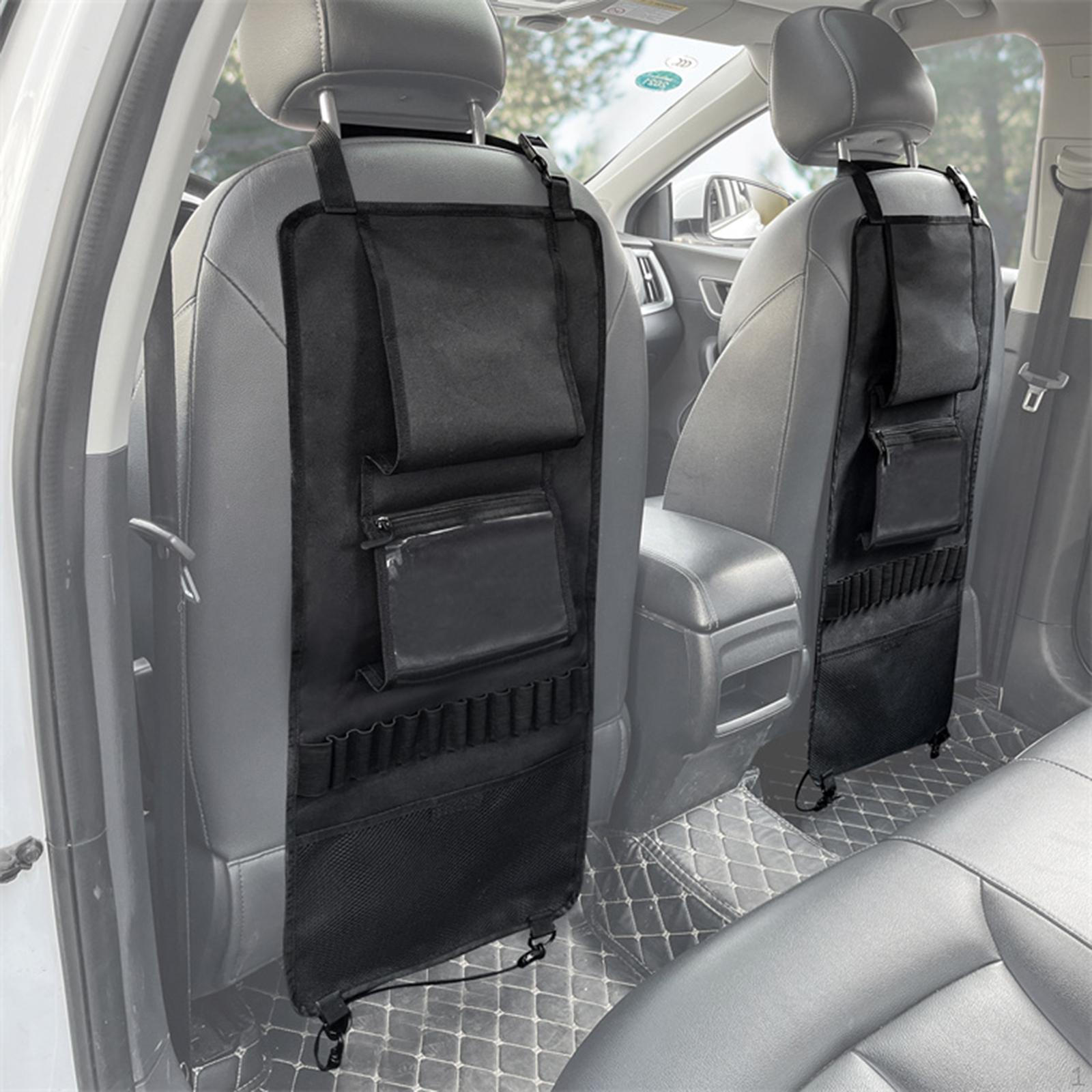 

Automobile Seat Storage Hanging Bag Car Backseat Organizer Multifunctional Pouch Travel Bottle Black