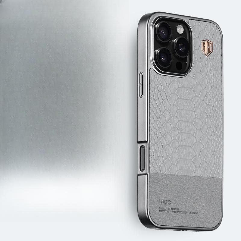 

Чехол для телефона Apple 16promax с узором змеи подходит для iPhone16/15 Pro, деловой магнитный чехол-книжка с полной защитой от падений, кожаный чехол iPhone 16 6.1 inch