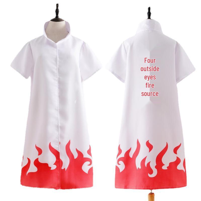 Naruto Čtvrtý Hokage Červený plášť Cosplay Kostýmová sada pro Halloween