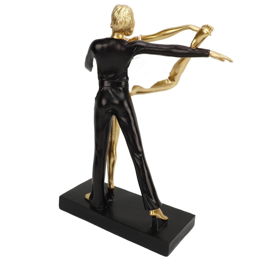 Romantic Couple Dancing Sculpture Decoration Resin Elegant Couple Ballet Dancer Statue Figurine