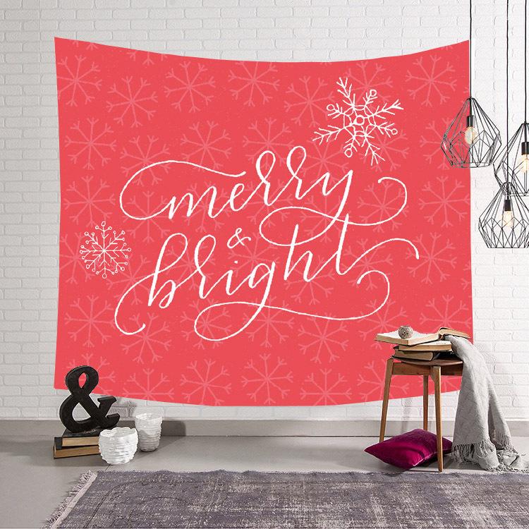 Wohnzimmer Wandteppich Weihnachtsdruck Wandbehang Schlafzimmer Wandteppich
