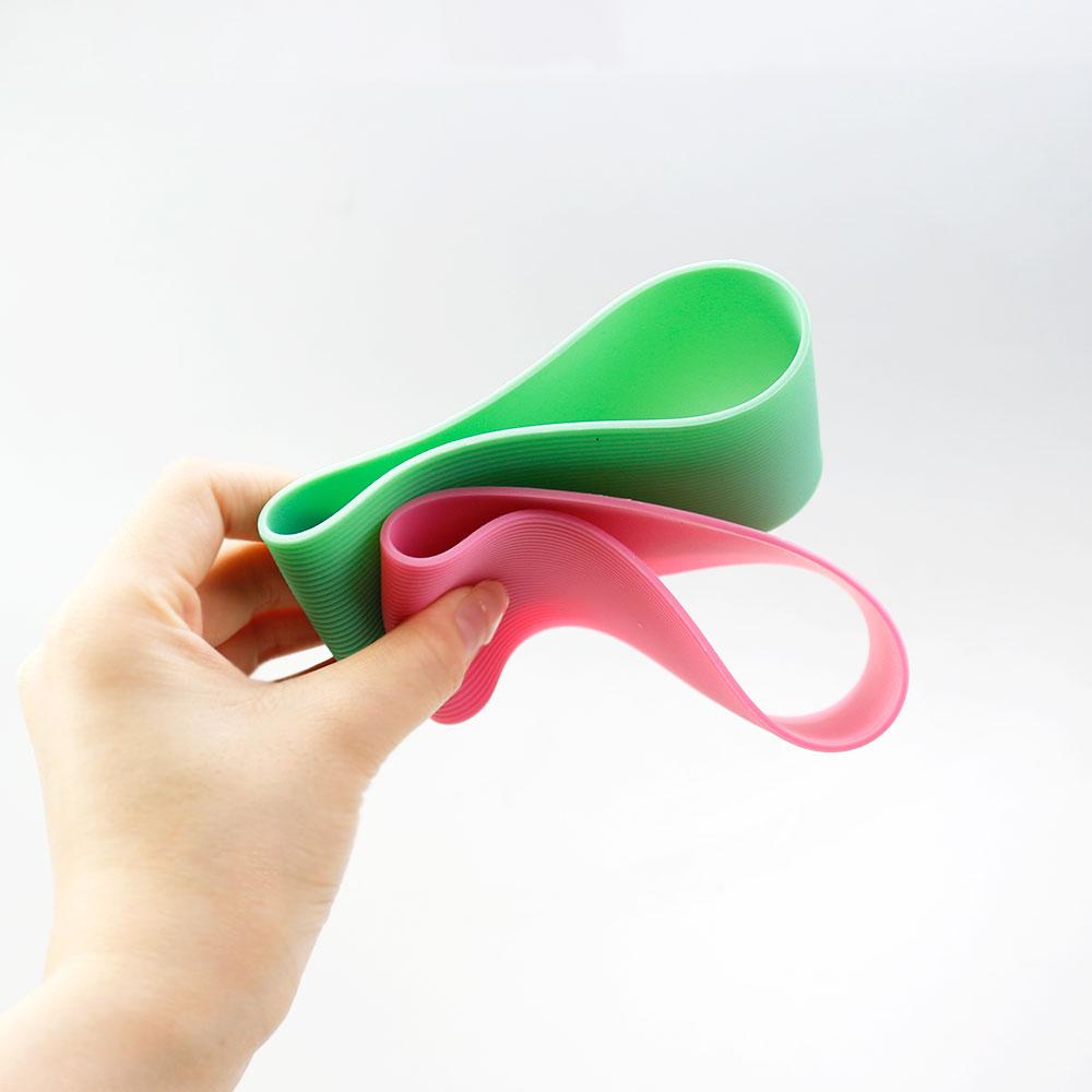 16 Colors 8.5CM Silicone Cup Cover Stripes Non-slip Heat For Glass Cup Sleeve 85MM Insulated Water Bottle Cup Sleeve