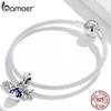 Bamoer Genuine 925 Silver Travel Round the World-Mini Camera Pendant Fit for Bracelet or Bangle Plane Charms Jewelry