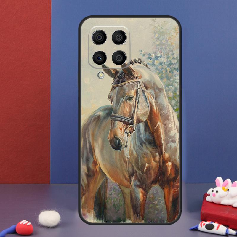 Bemalte Kunst-Hülle für Pferde für Samsung Galaxy M13 M53 M06 M16 M31 M11 M35 M55 M15 M56 M36 M12 M32 M52 M14 M34 M54