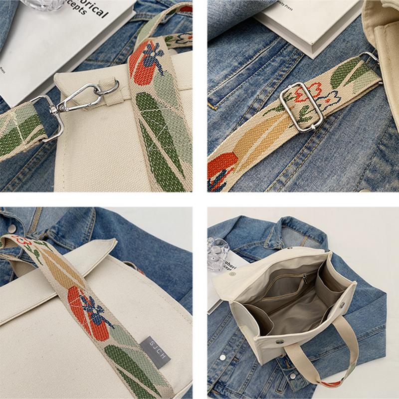 Canvas Boston Bags for Women Luxury Designer Handbags Large Capacity Shoulder Shopper Totes Quality School Book Bag