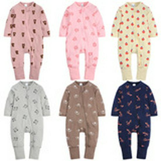 Bamboo Fiber Baby Onesie – Spring/Autumn Casual Homewear Newborn Climbing Suit