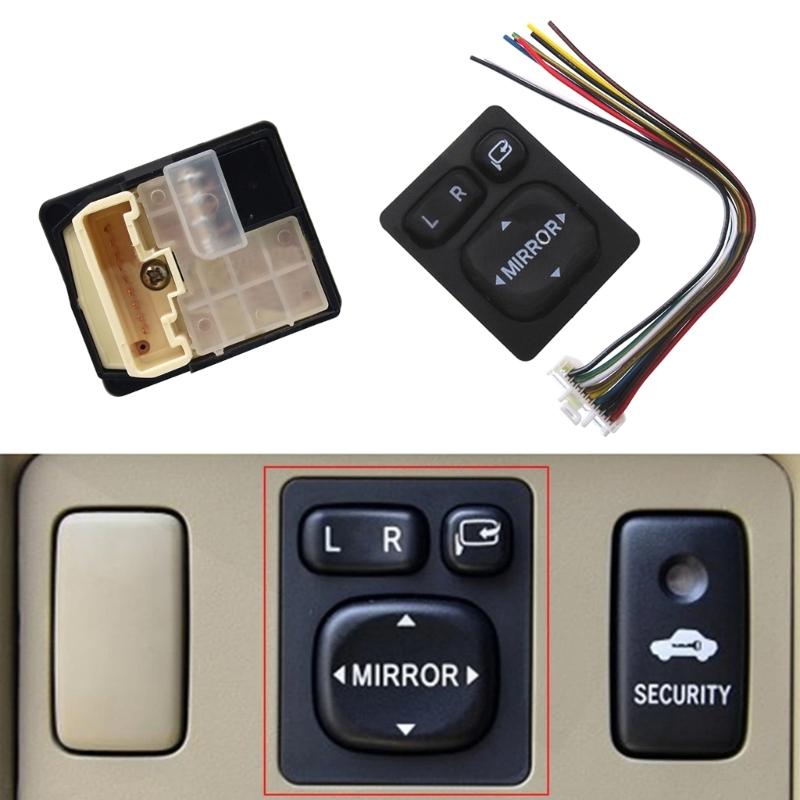 Electric Rear View Folding Glass Control Switches Button 8487252040 Replacemnet Easy to Install Vehicle Accessories