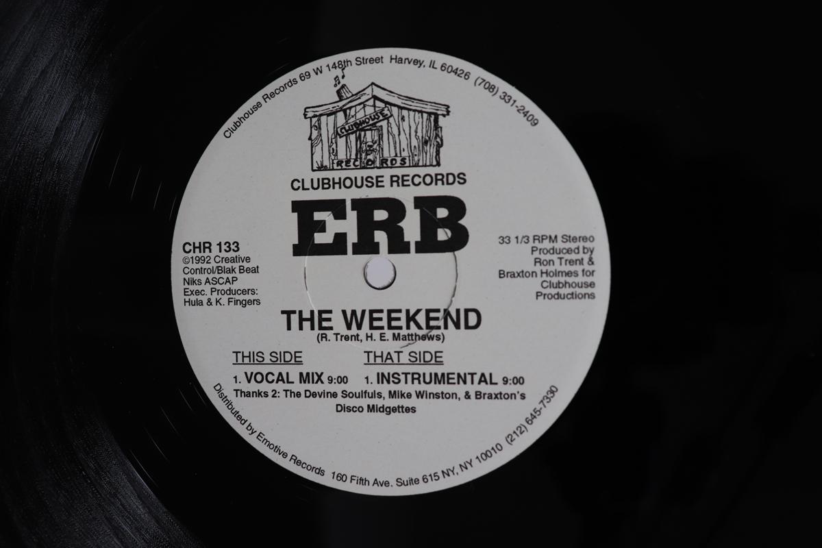 12inch Record ERB  Weekend CHR133 Clubhouse Recor 1992 US Dance  Electronica Used