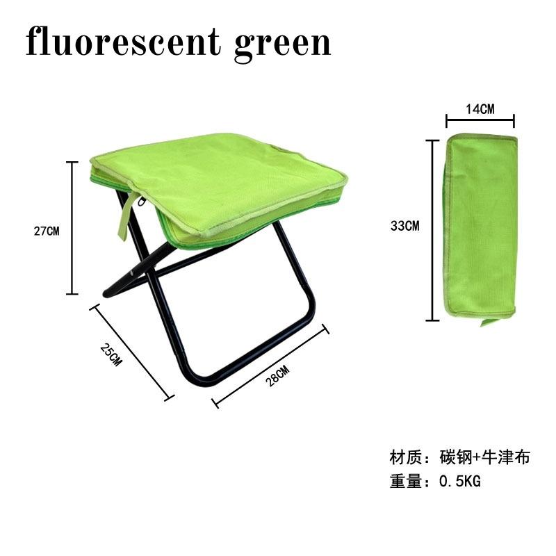 Camping Folding Chair, Outdoor Folding Stool, Metal Lightweight Folding Stool, Folding Fishing Chair, Pen Bag Stool, Handbag Sto