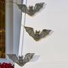 Yousheng Halloween LED Bat Decoration Spooky Light Up Flying Bat Ornament for Holiday Indoor Outdoor Porch Tree Yard Lawn Decoration