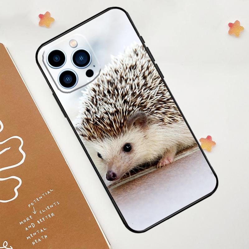 Cute Little Hedgehog Phone Case For iPhone 17 Pro Max 14 13 12 11 15 16 Pro Max mini 16 Plus 16e 17 Air Funda