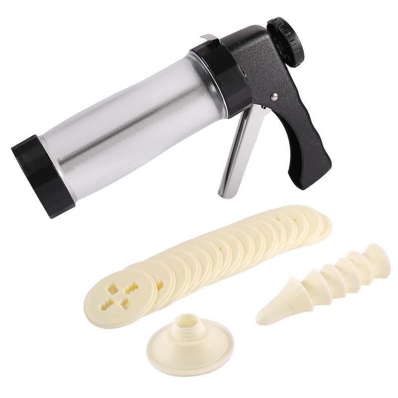 Cookie Decorating Set: Gun, Molds, Nozzles, Melting Tools, DIY Icing for Perfect Bakes
