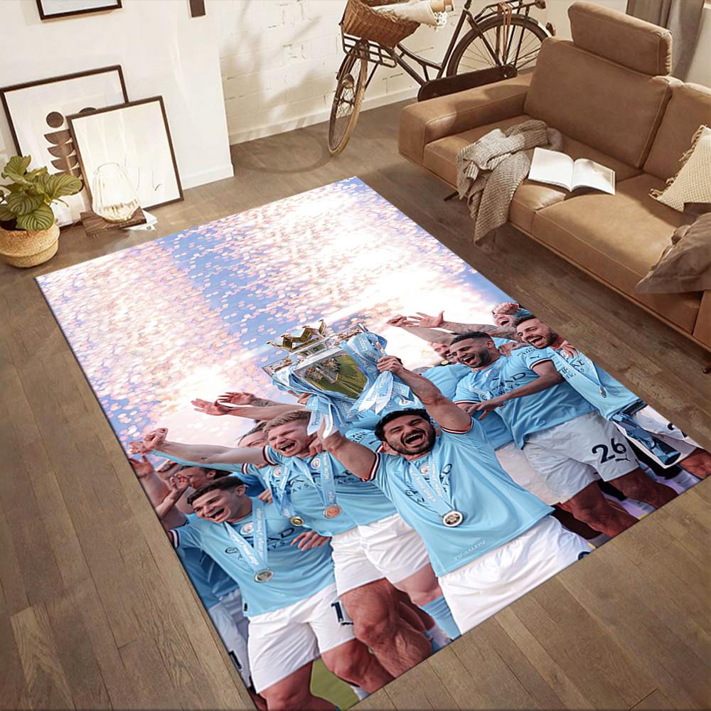 Manchester City Carpet Design For Balcony Living Rooms Outdoor Kitchen Antislip Rug Decorate Offices Spiritual Gift