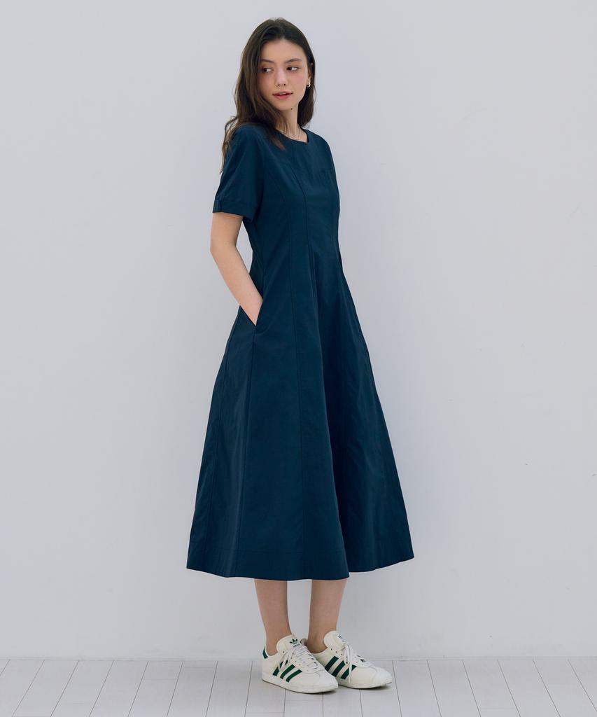 Metapeo Met Sweet Flare Dress Metaphor Navy