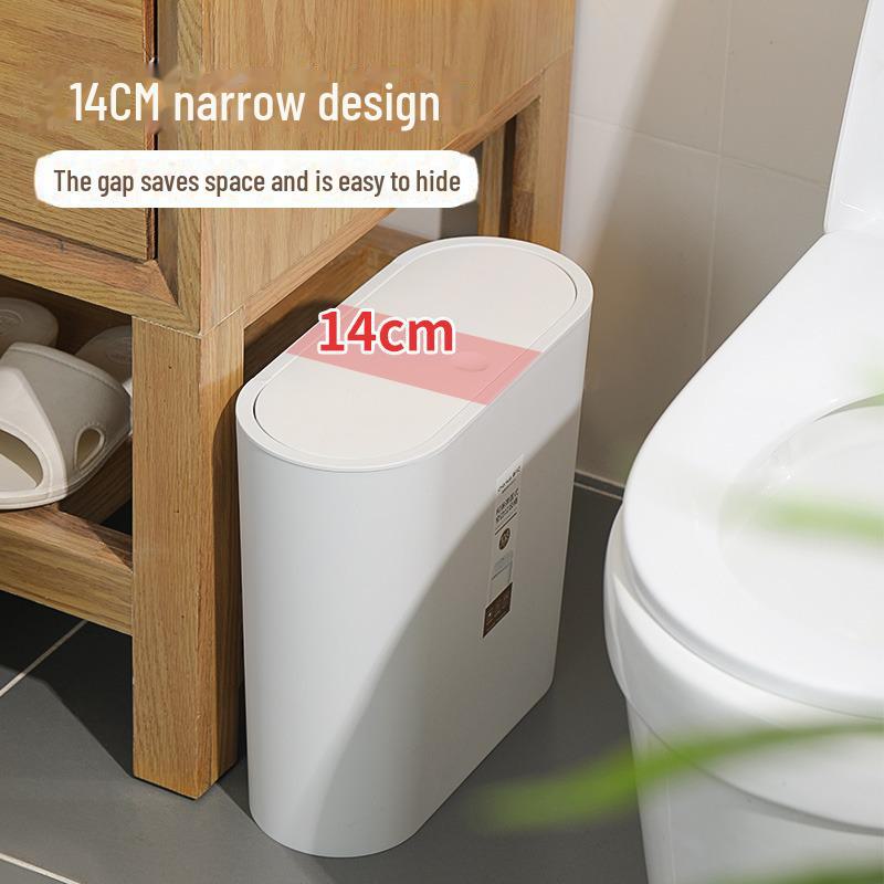 Cubo de Basura de Plástico Camellia Nórdico con Tapa Abatible para Cocina, Baño o Aseo