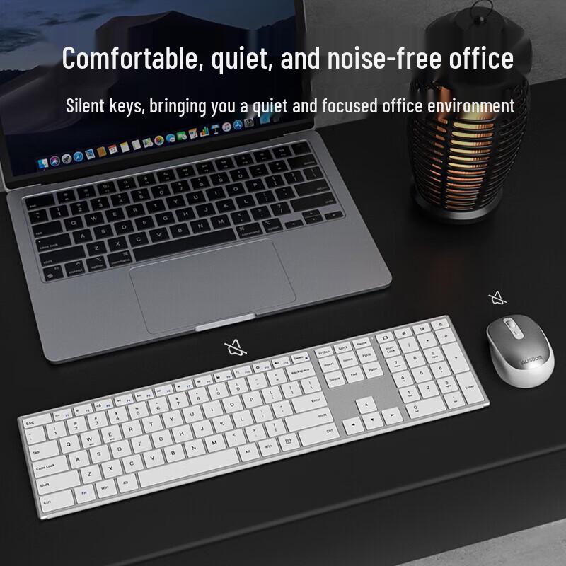 AUSDOM KAM200 Wireless Office Keyboard Mouse Combo