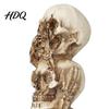 Personalized Shelf Display Stacked Skull Heads Statue Gothic Resin Figurine See Speak Vintage Aged Bone Figurine Hear No Evil Skulls Sculpture