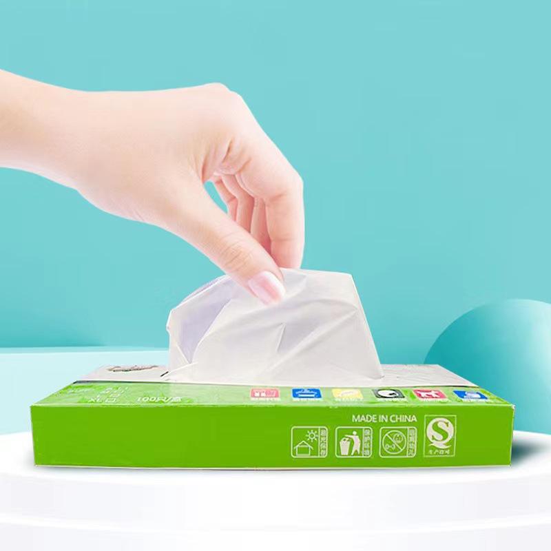Boxed TPE Disposable Gloves - Thickened Protective Gloves for Cleaning, Kitchen, Beauty Salon, and Hand Care, with Free Shipping.