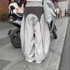 Women's Hip-Hop Style Patchwork Wide-Leg Overalls for Spring/Summer