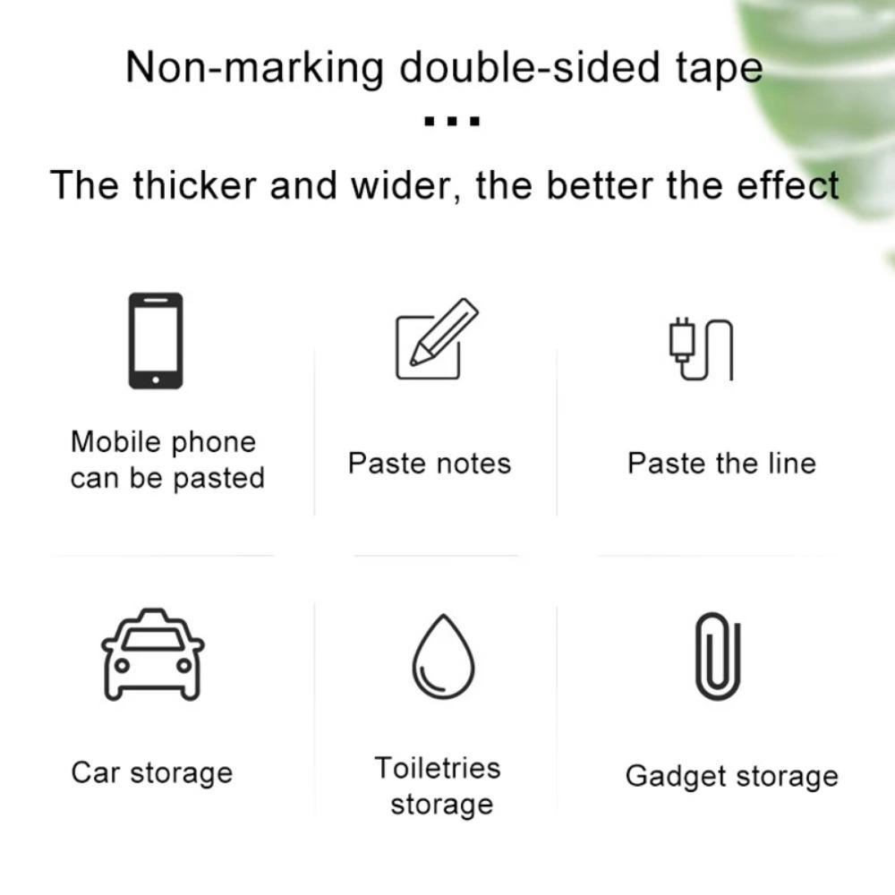 2PCS Double Sided Tape Very Strong Adhesive Double Sided Ape Washable Reusable Waterproof Transparent Double Tape Kitchen Bathroom