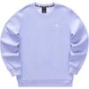 Skechers Colorful Casual Series Solid Color Fleece Knit Crew Neck Pullover Sweatshirt Unisex Sweatshirt Sweet-Lavender L423U153-01DU
