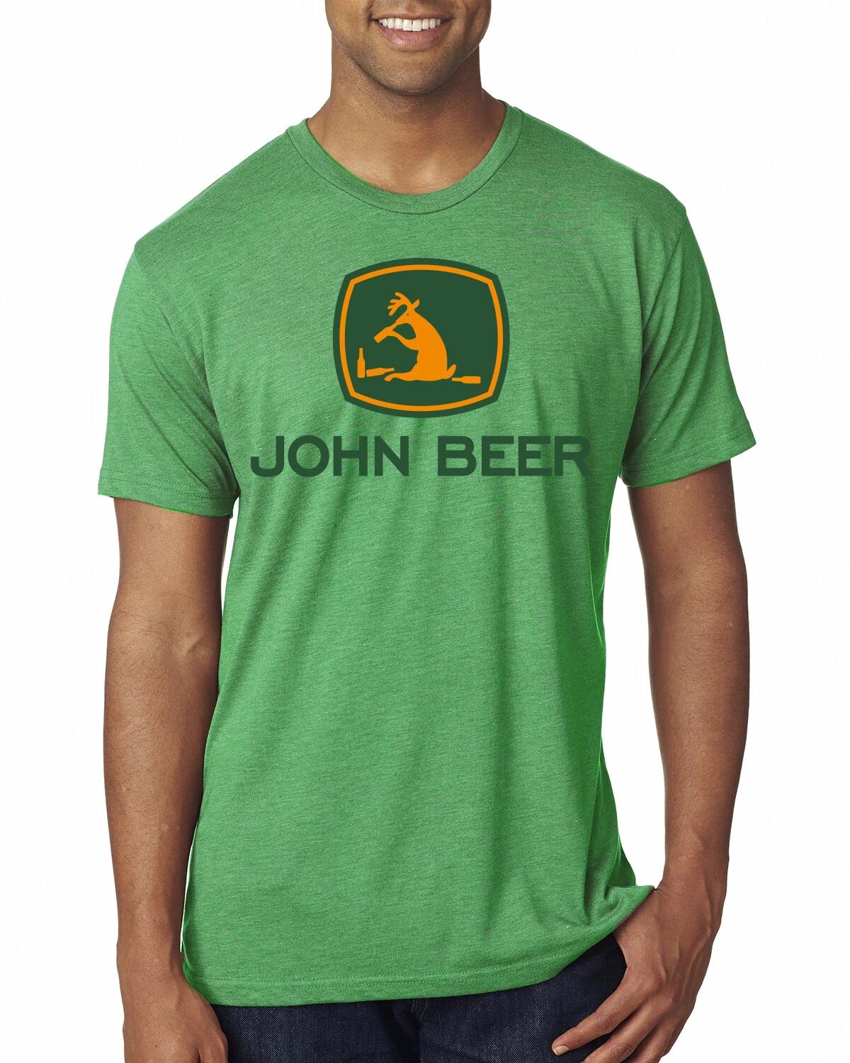 John Beer Logo Parody Drinking Men Premium Tri Blend T- Shirt 3XL