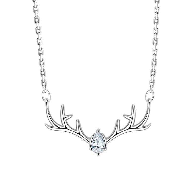 Yilu You Necklace Women Japanese and Korean Simple Personality Student Mori Title Small Elk Antler Pendant Necklace