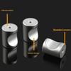 5Pcs Round Aluminum Alloy Door Knobs Cabinet Handles Drawer Kitchen Bathroom Furniture Hardware Accessories