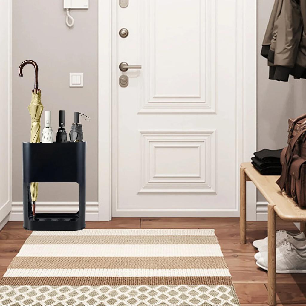 Umbrella Stand Rack Fits 4 Umbrellas Holder with Heavy Duty Metal Iron Panel Umbrella Stands with Non-Slip Soft Cushion