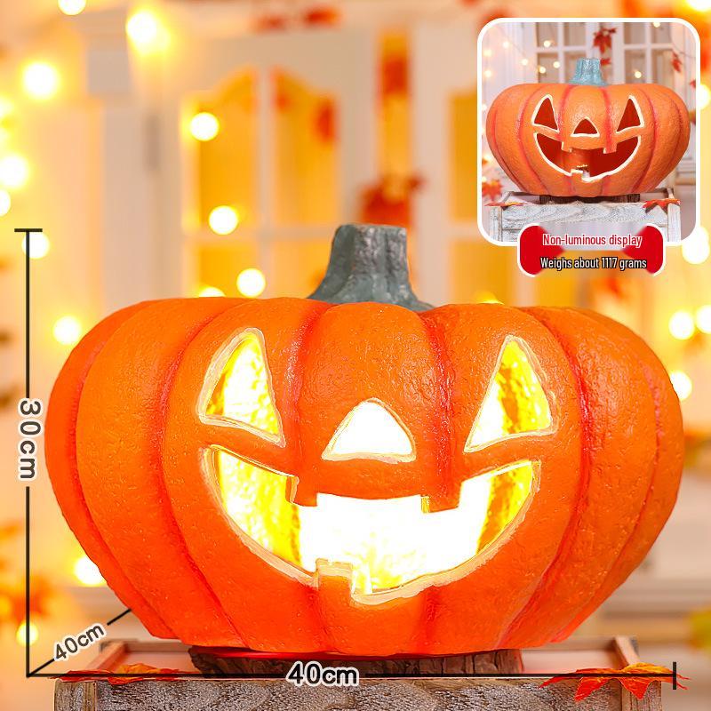 Halloween Glowing Pumpkin Lanterns for Shopping Mall Decor and Courtyard Ornaments