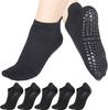 3Pairs Pilates Yoga Grip Socks, Women Non Slip Grip Socks for Hospital, Dance, Yoga, Size UK 4-7