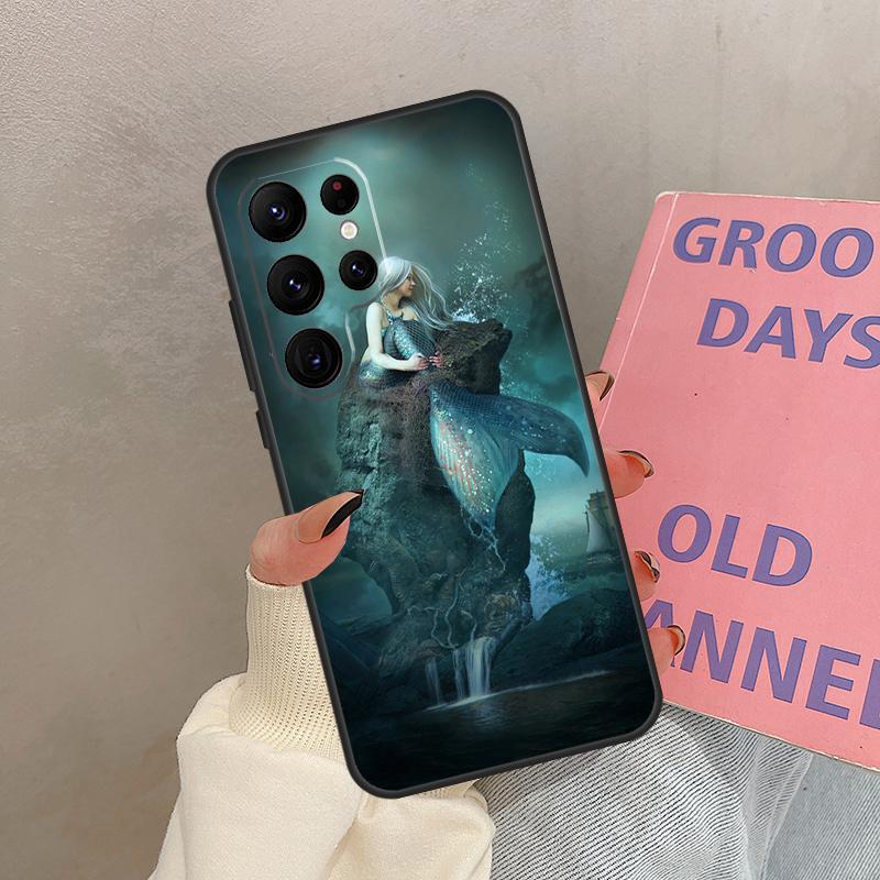 

Mermaid Case For Samsung Galaxy S24 FE S21 FE S20 S22 S23 S25 Ultra S9 S10 Plus S25 FE Cover Coque Galaxy S24Ultra