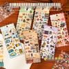 Yuxian Cute Animal Coated Paper Stickers - Daily Series (2 Sheets)