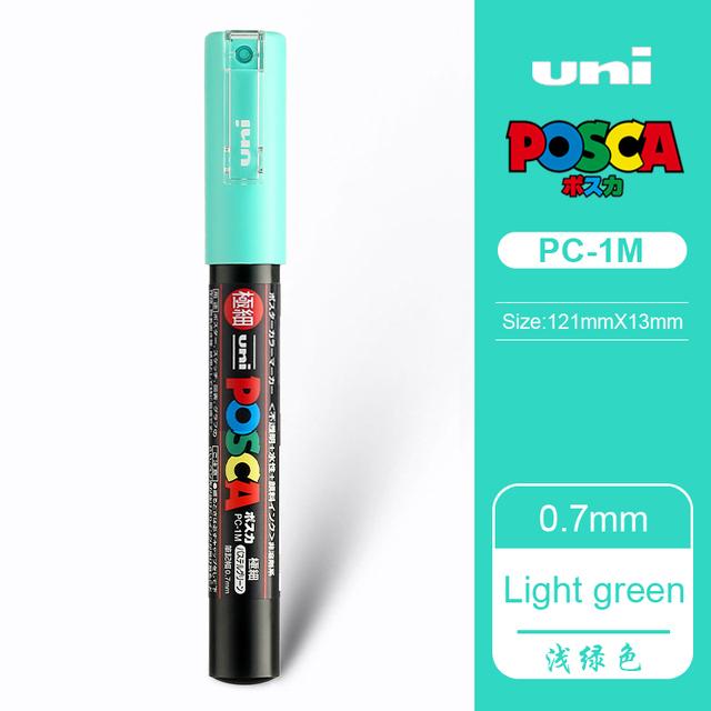 Uni POSCA Marker Farbstift, 39 Farben PC-5M/44 PC-3M/36 PC-1M, Acryl Steinmalerei Zeichnen Graffitti Marker Kunstbedarf