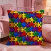 DecorPuzzleS Cushion Cover Premium Comfort Reversible Pillow Cove Two in One Design for Any Room  Car Interior