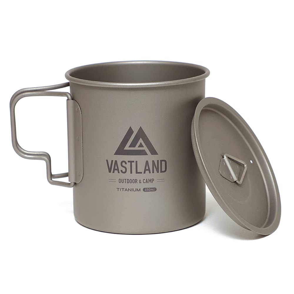 

Кружка VASTLAND Titanium с крышкой, одинарная, 450 мл,