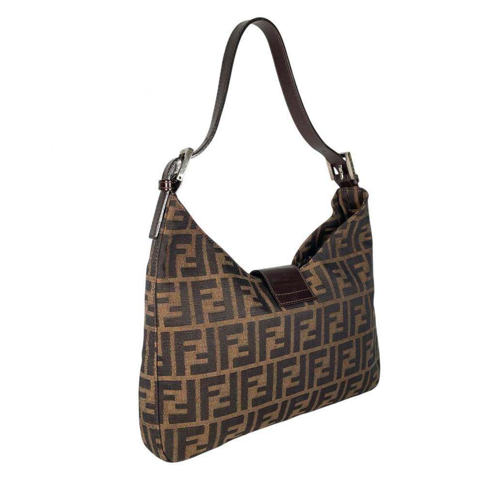 FENDI Zucca Shoulder Bag Brown Women used