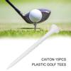 Caiton 15pcs Plastic Golf Cup Tip Tees Training Accessories White