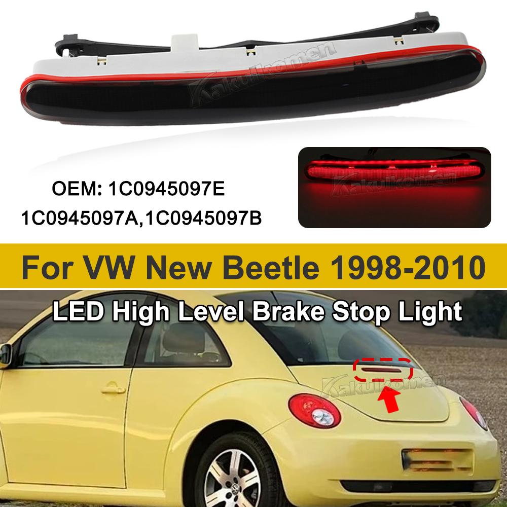 Hot Sales 1C0945097E Car 12V LED Third 3rd Brake Tail Light Rear High Mount Stop Lamp For VW Beetle 1998-2010 With Red LED Light