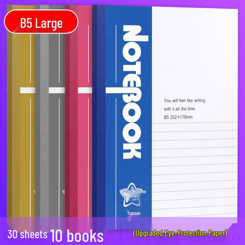 20er-Pack B5 Notizbücher mit Softcover - A5 Schreibwaren für Schüler und Tagebücher