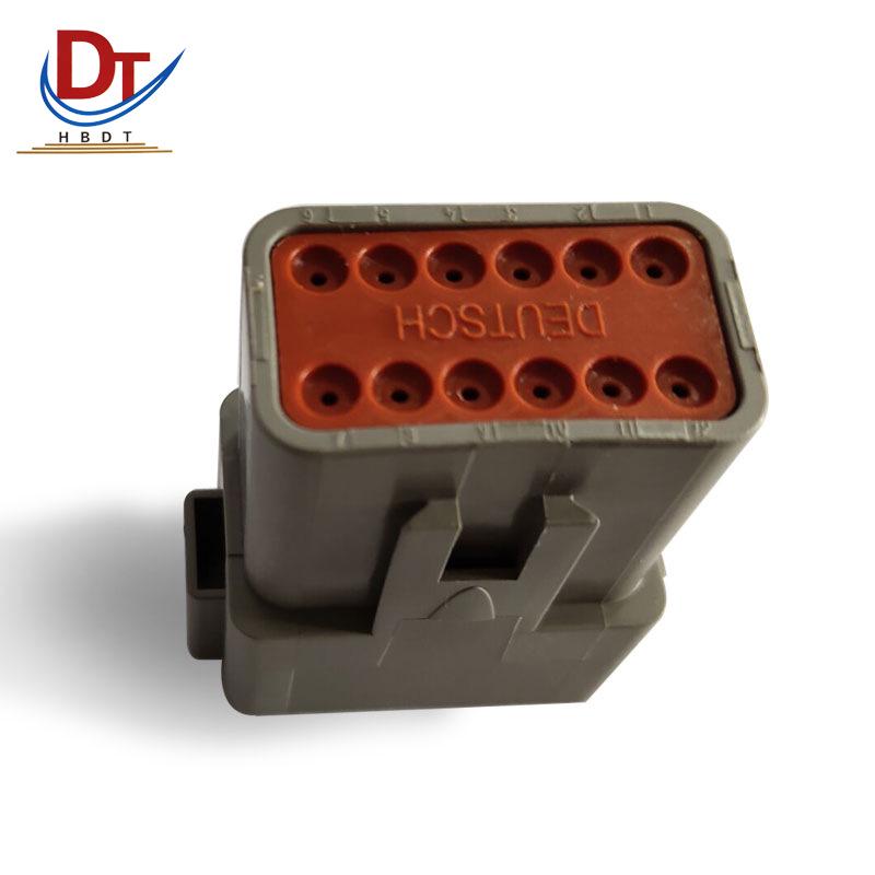 DT04-12P Gray Plastic 12-Pin Automotive Wiring Harness Connector Housing DT04--12P connector housing