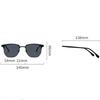Metal Half Frame Sunglasses Retro Fashion Gradient Lens Classic Eyewear UV400 Protection Men Women Vintage Style Sunglasses