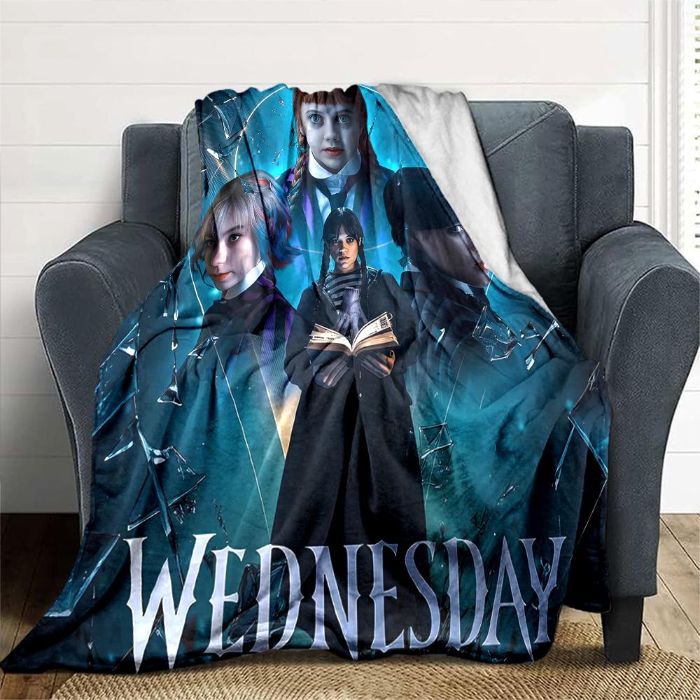1pc Wednesday Blanket, Gift, for Men and Women, Soft Blanket, Good for Sofa Bed Couch Travel, Lightweight Flannel Blanket