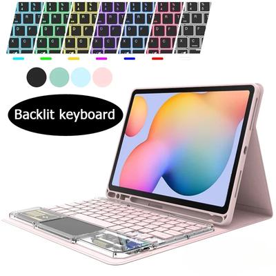 Kristallbeleuchtetes Tastatur-Touchpad für Samsung Galaxy Tab Tab A9 Plus S6 Lite Tab A7 Tab A8 Tab S7 Tab S8 Tab S9 Tab S9 FE Hülle