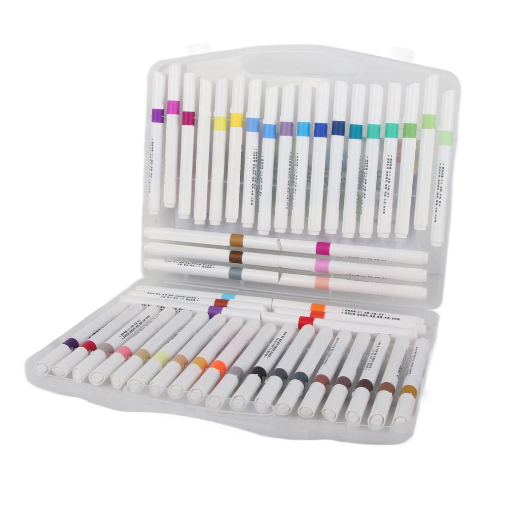 48 Colors Acrylic Paint Marker Pens Triangular Shell Smoothly Writing for Stone Fabric Wood Ceramic