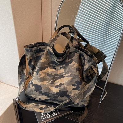 Shoulder Bag Large Capacity Commuter Tote Bag Camouflage Crossbody Bag