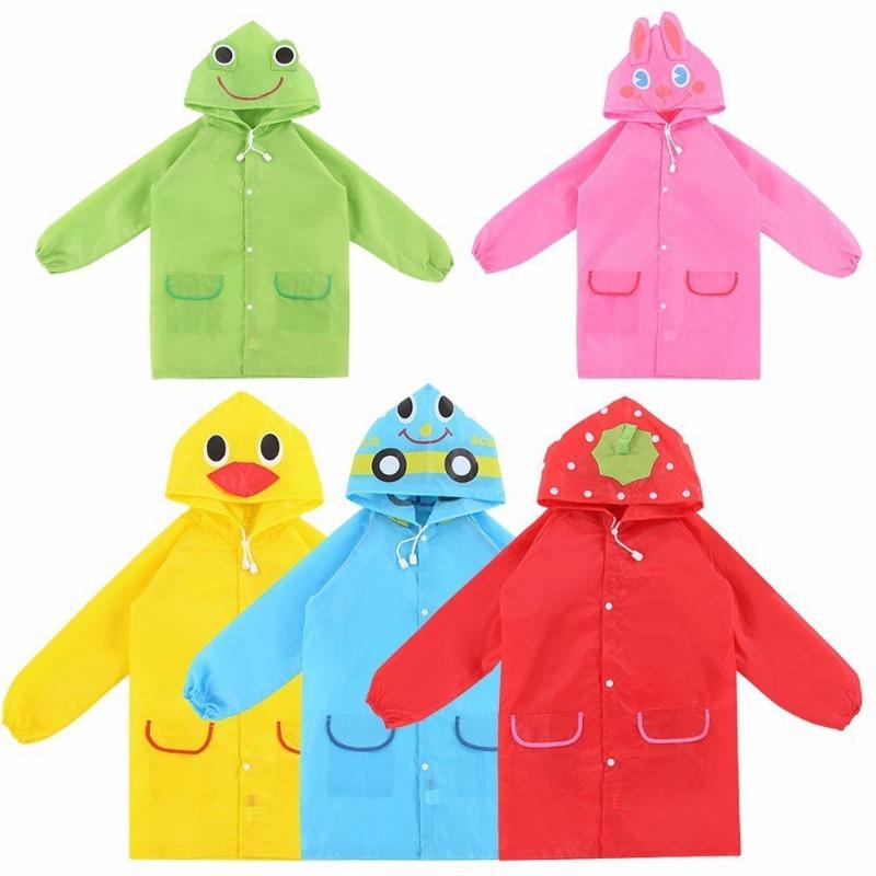 Children's Raincoats Boys' and Girls' Raincoats Primary School Students' Waterproof Enlarged Thick Raincoats 0-12 Years Old