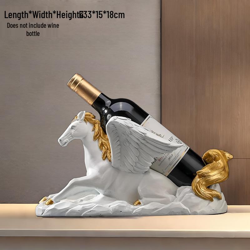 Swan Wine Rack: Elegant Light Luxury Cabinet & Ornament for Living Room or Entryway Gift